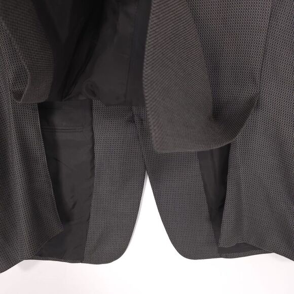 ARMANI COLLEZIONI Blazer 42R NEIMAN MARCUS Sport Coat ITALY MADE Gray SILK WOOL - Picture 10 of 16